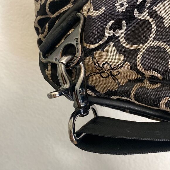 Petunia Pickle Bottom Black/Gray Printed Diaper Bag/Backpack OS - Picture 8 of 10